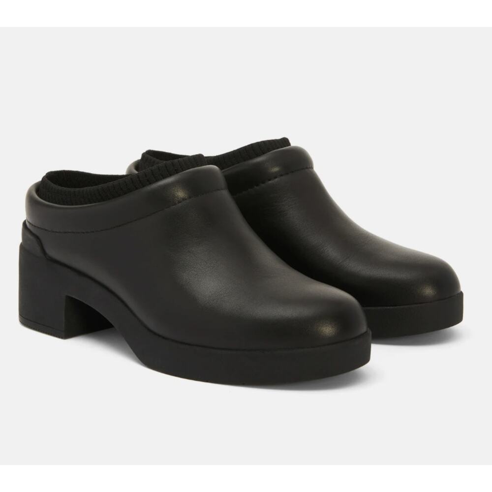 ABEO NIB Store Return Sz 5 Capital Clog Leather Black Water Resistant Comfort‎